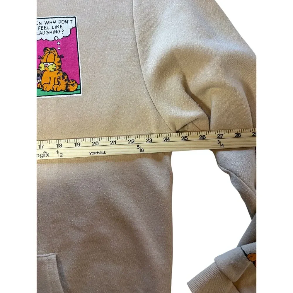 Garfield Unisex Hoodie Sweatshirt, XL, Graphic Cartoon Design